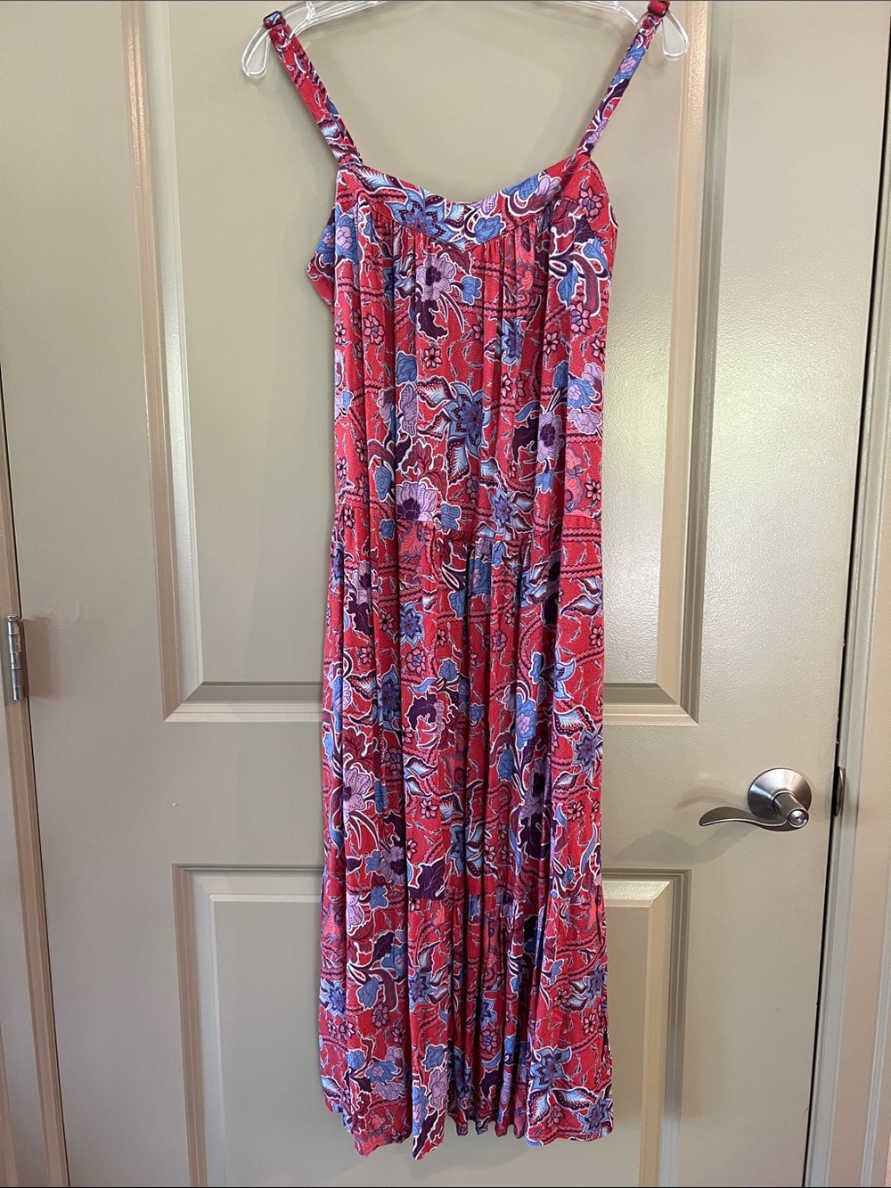 Knox Rose Red and Blue Floral Maxi Dress